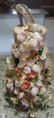 Lindo Kit 15 Anos Ouro Rosê Decoração Aniversário Festa