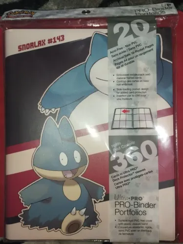 Album de Cartas Pokémon Snorlax Ultra Pro Binder 360 Cartas