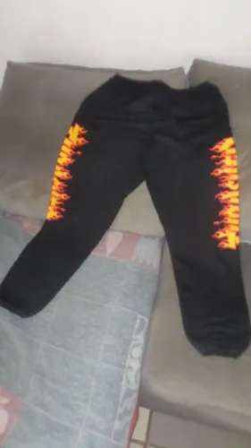 Calça Moletom Trasher Skateboards Logo Flame 