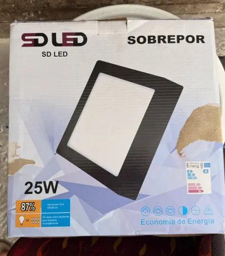 SD LED 25W Sobrepor - Economia e Eficiência