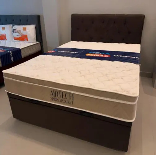 Cama Box com Colchão Ortobom Airtech Springpocket