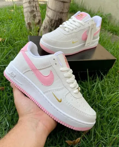 Tênis Force Rosa, Branco e roxo com verde Entregamos 