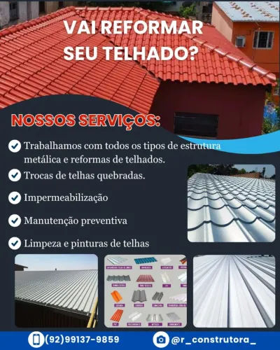Construção e Reformas de Telhados 