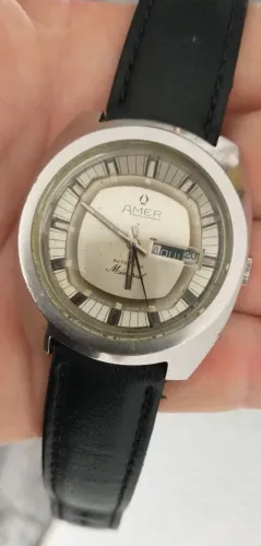 Relógio Amer swiss automático, original suíço anos 70 em perfeito estado, raridade.