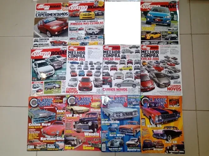 Revistas de carros Quatro rodas, Auto esporte, 4X4 e Cia, Planeta Off-Road, Car and Driver