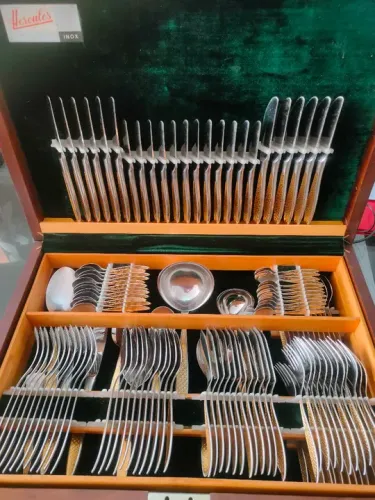 Jogo de Talheres Hercules Inox ourodur original na caixa eças