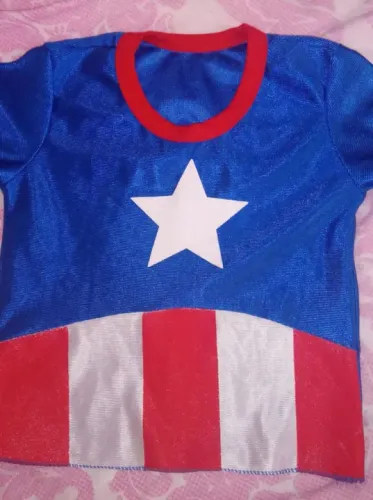 Camiseta Infantil Super Herói - Tamanho 2 anos