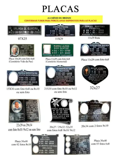 Placas póstuma