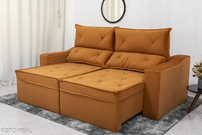 sala sofa retratil e reclinavel
