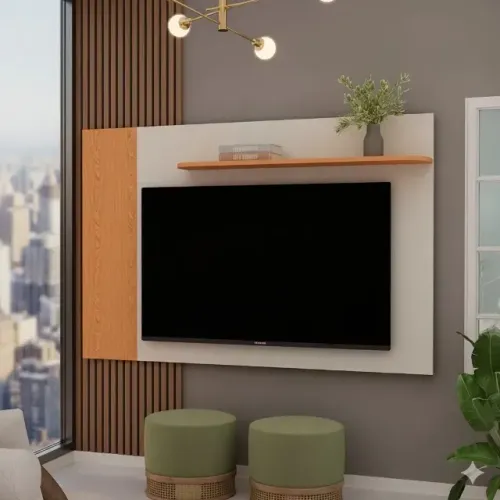 (PRODUTO NOVO) Painel Flórida Cinamomo/Off White parcele em até 10x sem juros
