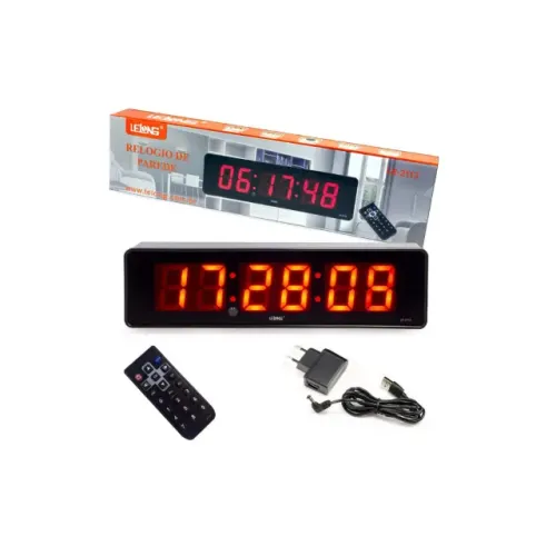 Relógio Digital de Parede Lelong LE-2113
