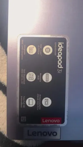 Notebook lenovo  ideapad 3i