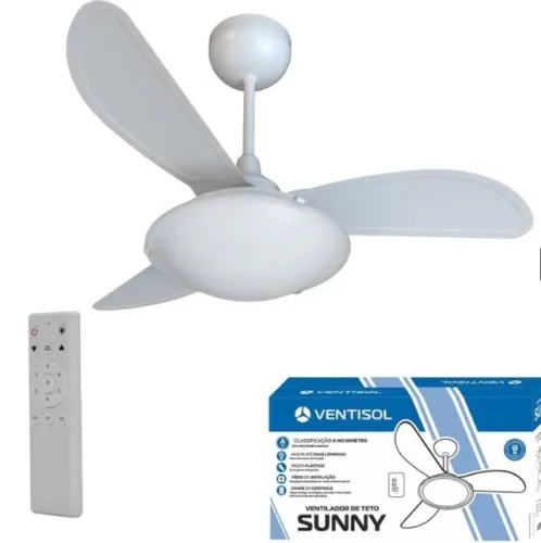 ventilador de teto sunny 14219 inverter 20w biv 3 pas branco