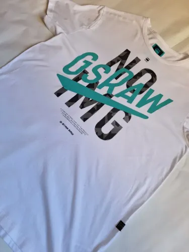 Camiseta Adulto Marca G Star Raw - Branca - tam XL - seminova em ótimo estado