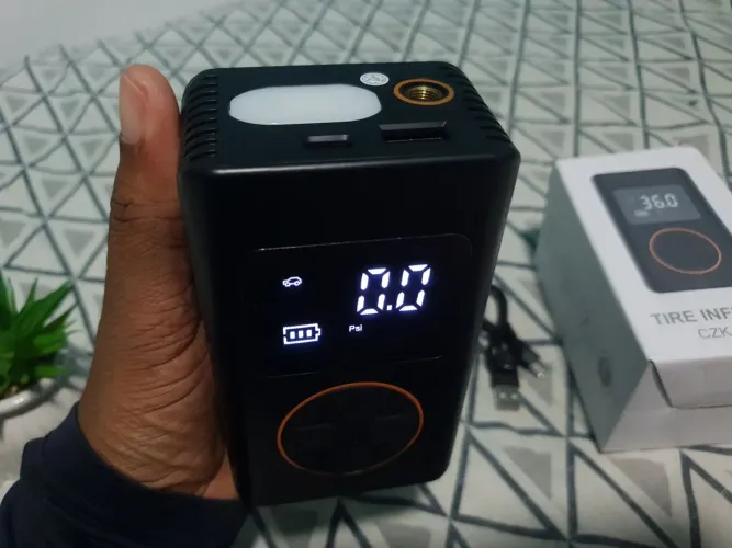Compressor de ar com powerbank