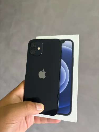 IPHONE 12 128GB PRETO COM PELÍCULA E 8 CAPINHAS