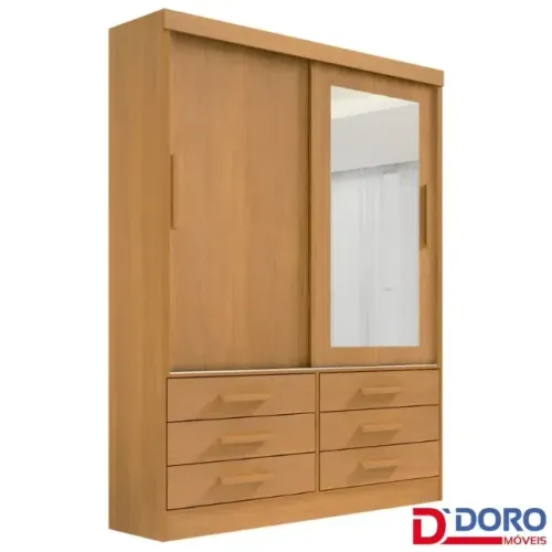 Guarda Roupa Meridian 2 Portas -  100% MDF e Pronta Entrega!