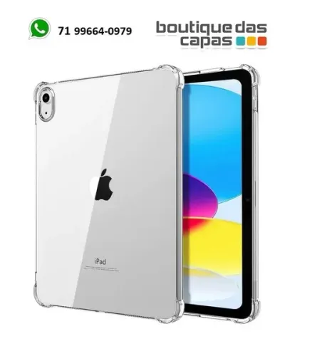 Capa transparente borda iPad 10 Geração 10.9 A2777 A2757 A2696 2022 2023 iPad 11" A16 2025