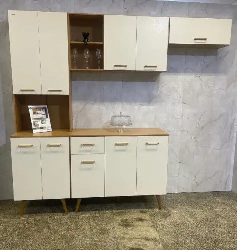 Armário de Cozinha Completa Olinda 4 peças - Produto Novo Entrega Rápida