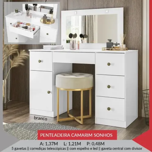 PENTEADEIRA CAMARIM SONHOS