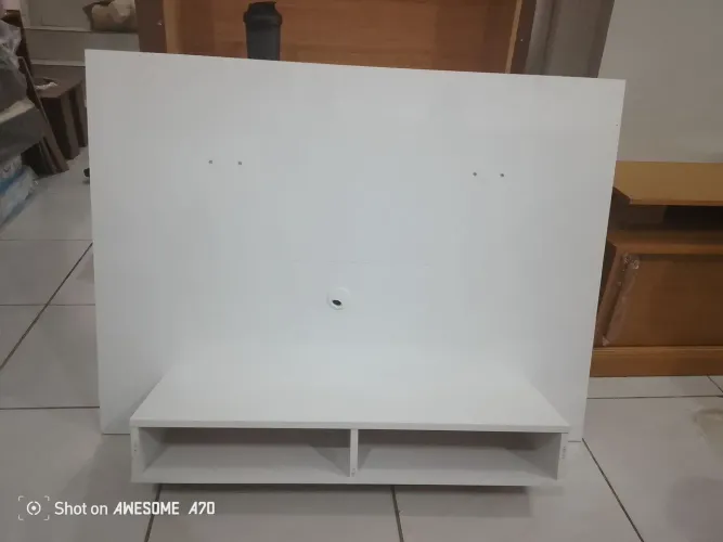 Painel para TV Branco com Nicho 49 polegadas Montagem e Entrega grátis