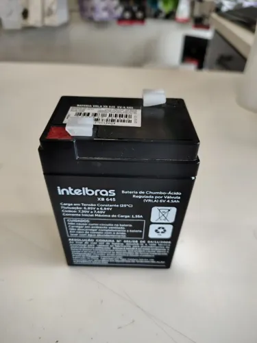Bateria de chumbo-ácido 6V XB 645 Intelbras
