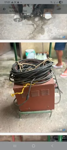 Uma máquina de solda profissional