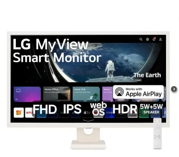 MONITOR SMART LG MYVIEW 32 FHD 60HZ IPS 8MS HDMI 32SR50FW AWZM