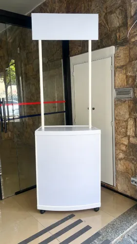 Stand De Vendas Pdv Promocional Portátil - C/ Rodas + bolsa de transporte