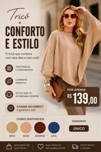 Tricot confortável 