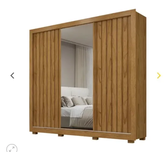 GUARDA-ROUPA TERESÓPOLIS 3 PORTAS CINAMOMO - RUD RACK