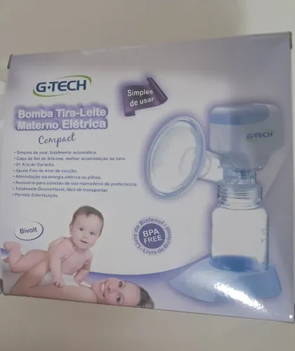 Bomba Tira-Leite Materno Elétrica Compact G-Tech - Bivolt