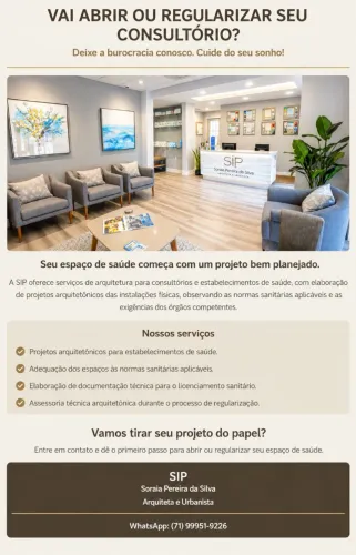 Arquitetura Vigilância Sanitária Consultórios