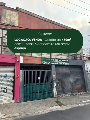 LOCAÇÃO/VENDA - VILA NOVA CACHOEIRINHA - ZONA NORTE DE SÃO PAULO.