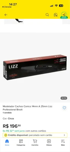 Babyliss lizz 14mm 25mm