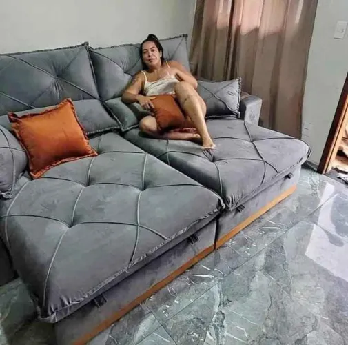 ULTIMAS UNIDADE SOFÁ RETRATIL RECLINAVEL 2,50 ESPUMA D28 MOLAS ENSACADAS