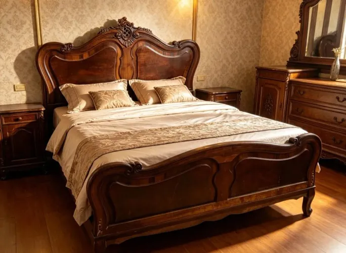 Cama Luiz xv ano 1940 antiguidades .somente retirada,por gentileza olhar minha localizaca