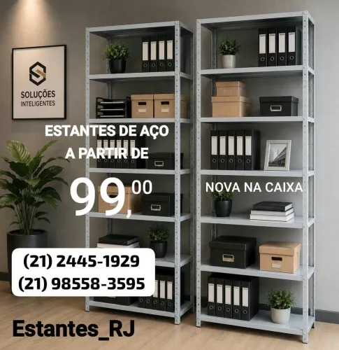 Estantes de Ferro Aço