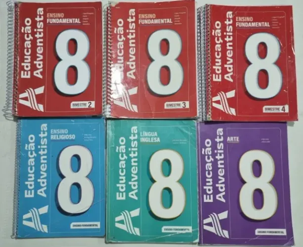 Livros Colégio Adventista 8° ano fundamental II