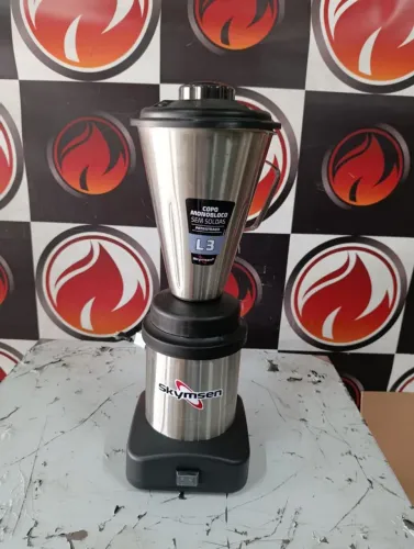Liquidificador 03 Litros industrial baixa rotação marca SKYSMSEN bivolt 110/220 volts
