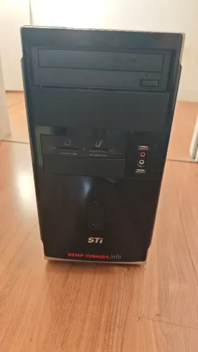 Gabinete PC ATX / Micro ATX Semp Toshiba Preto + Gravador DVD - Muito Resistente