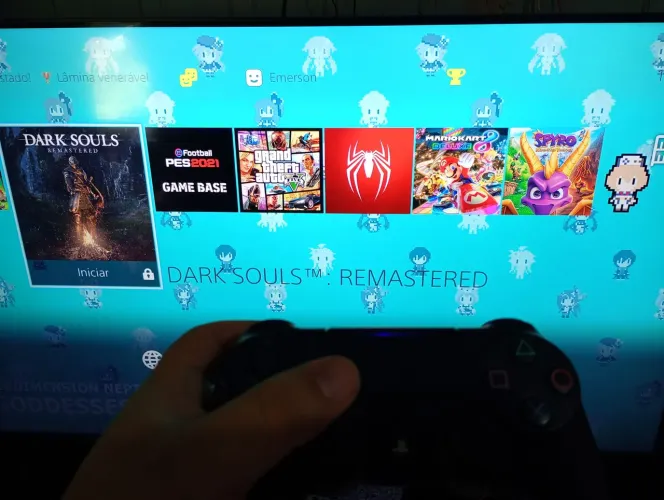 Ps4 pro desbloqueado 34 jogos instalado HD lotado