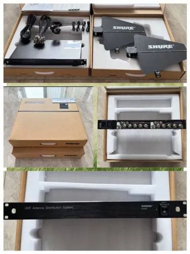TRANSMISSOR MICROFONE SEM FIO RF SHURE UA 844 NOVO