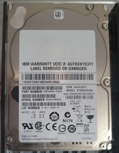 Hd storage sas 600gb 10k 6gb a partir, cada, acima de 2000 unidades 