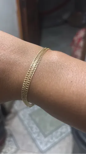 Pulseira lacraia ouro 