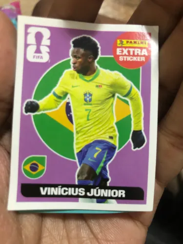 Figurinha Extra Copa 2026 Vinícius Júnior Legend Roxa (Purple) - Panini