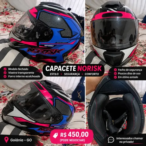 Capacete tamanho 58