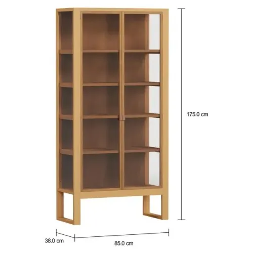 CRISTALEIRA COM 2 PORTAS 85 CM X 1,75 M TOARI TOK STOK