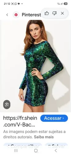 Vestido paete 