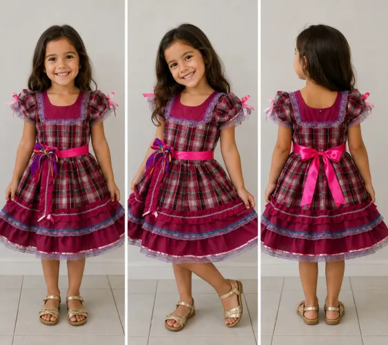 Vestido de São João Infantil